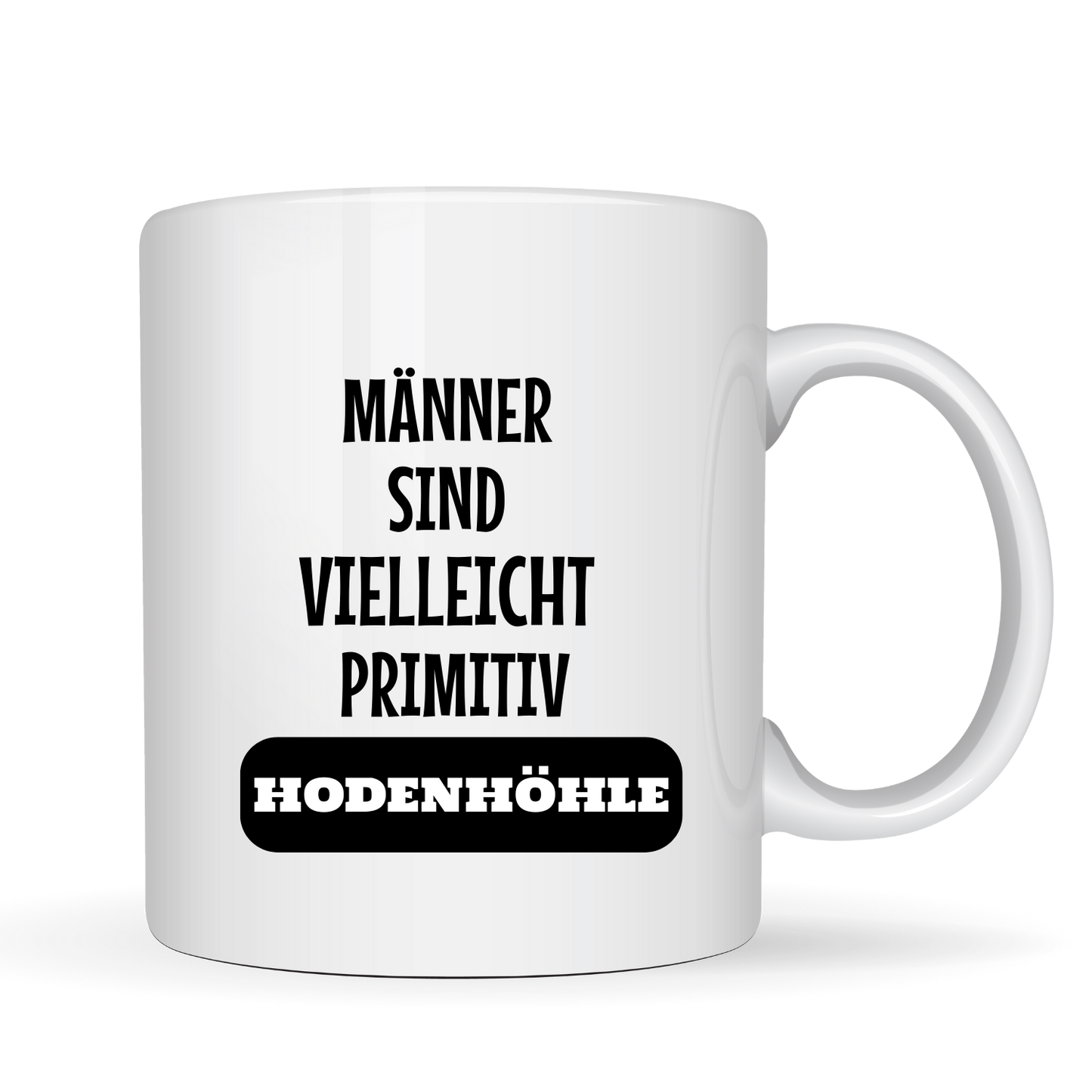 "Männer sind vielleicht primitiv" - Eier Kaffeetassen