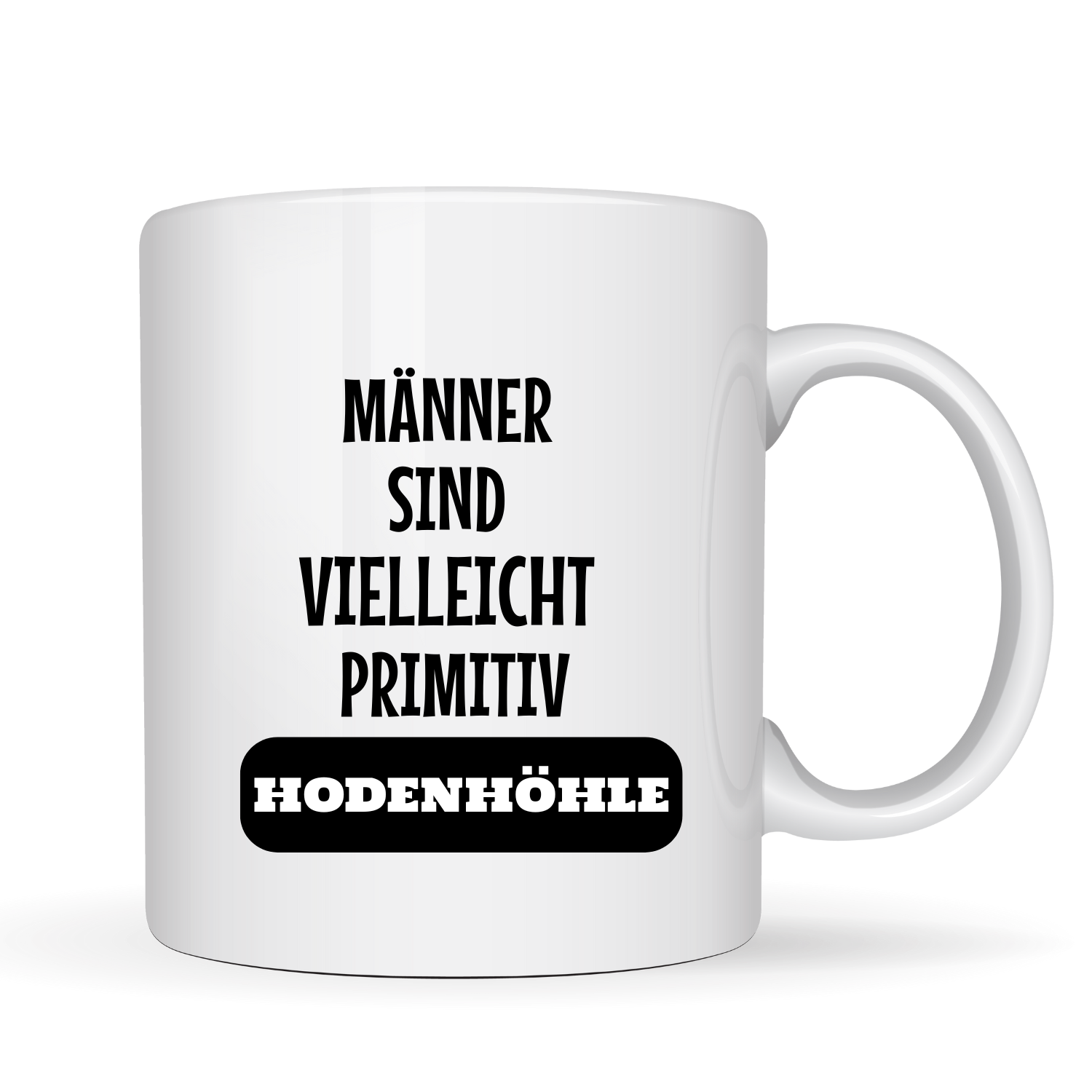 "Männer sind vielleicht primitiv" - Eier Kaffeetassen