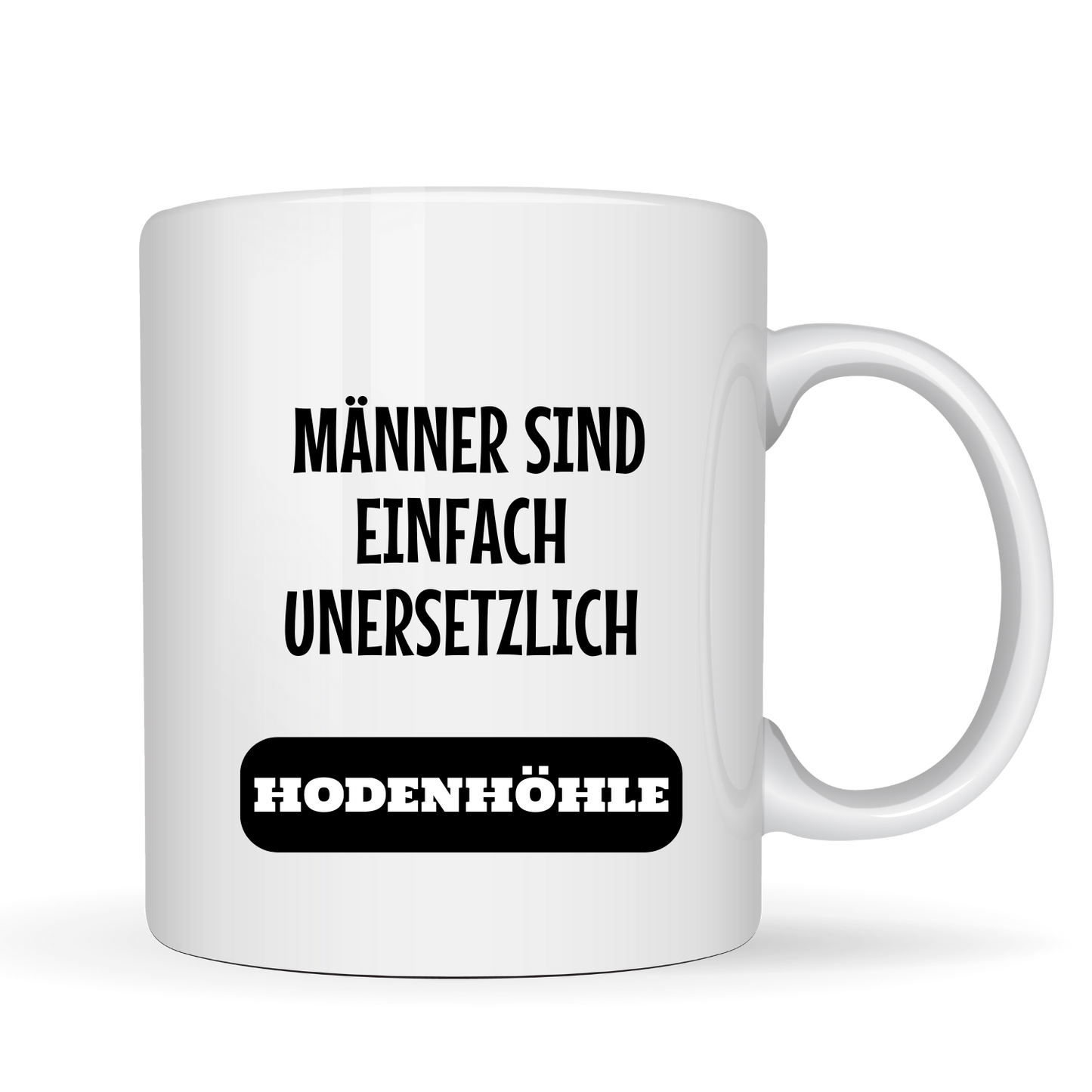 "Männer sind einfach unersetzlich" - Eier Kaffeetassen