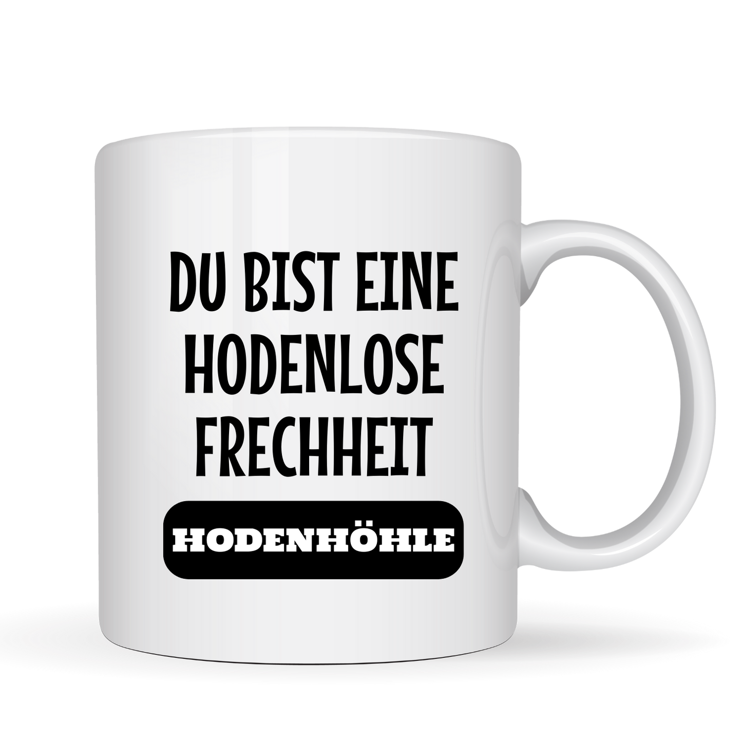 "Du bist eine hodenlose Frechheit" - Eier Kaffeetassen