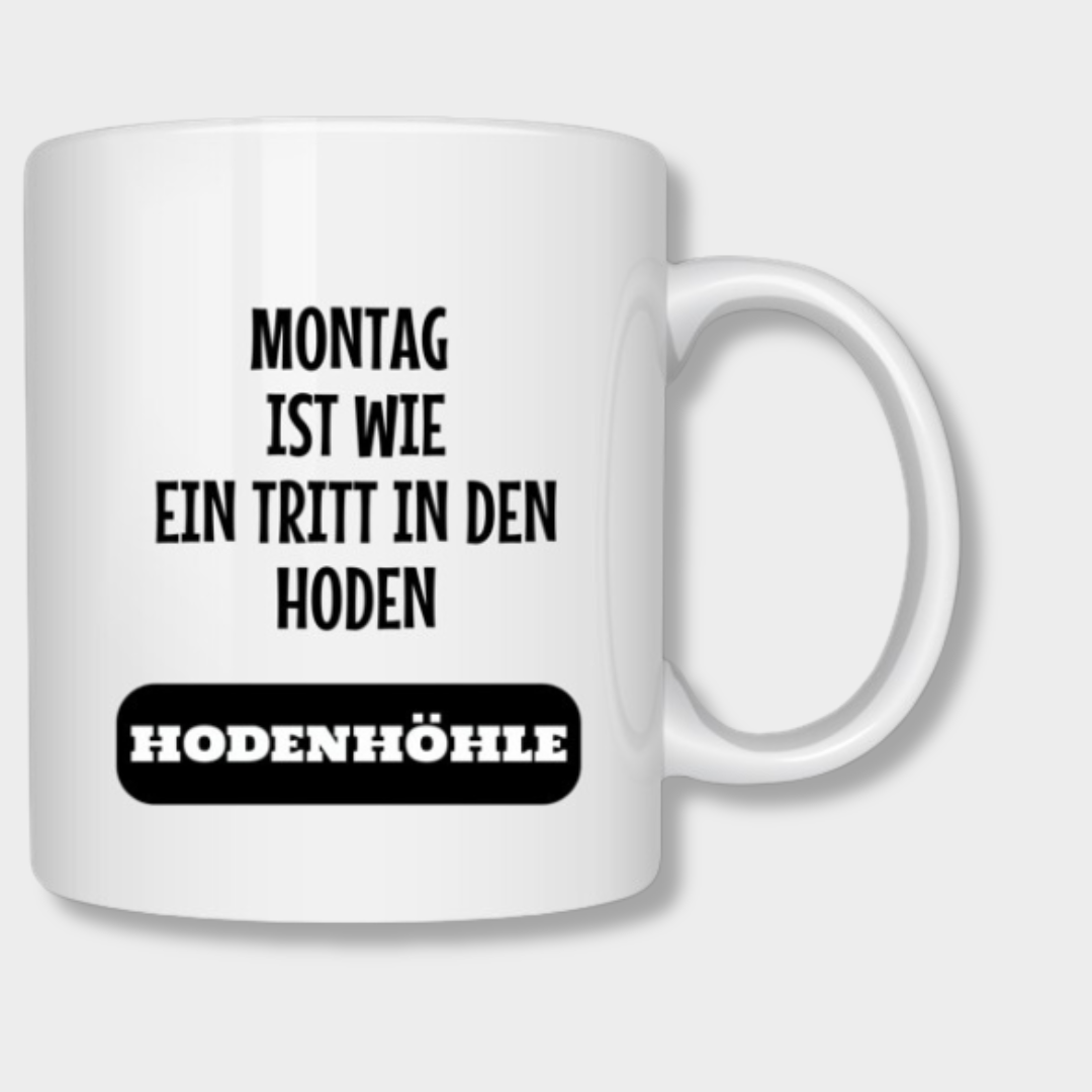 "Montag ist wie ein Tritt in den Hoden" - Eier Kaffeetassen