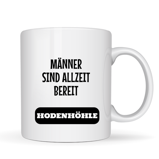 "Männer sind allzeit bereit" - Eier Kaffeetassen
