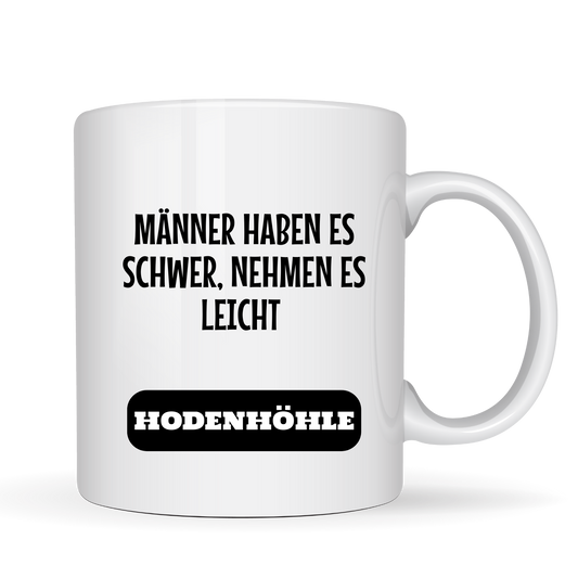 "Männer haben es schwer, nehmen es leicht" - Eier Kaffeetassen