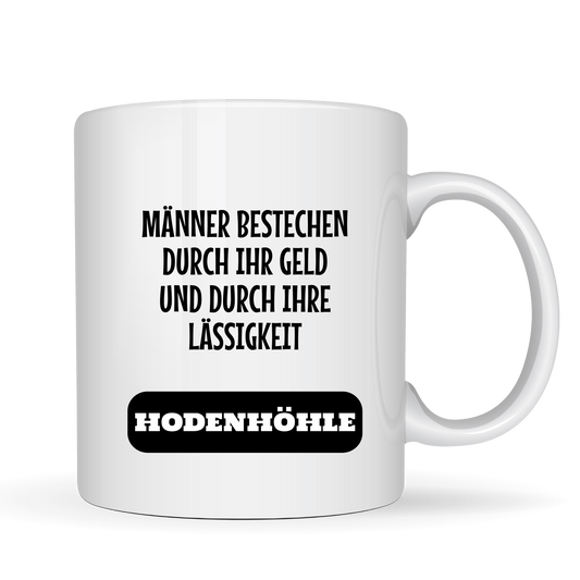 "Männer bestechen durch ihr Geld und durch ihre Lässligkeit" - Eier Kaffeetassen