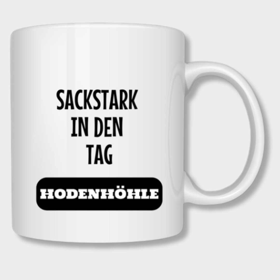 "Sackstark in den Tag" - Eier Kaffeetassen